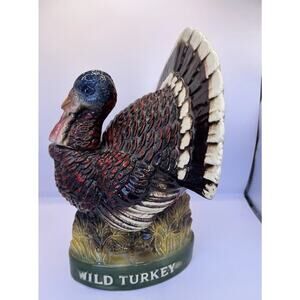 AUSTIN NICHOLS WILD TURKEY CERAMIC No. 8 EMPTY DECANTER BOTTLE